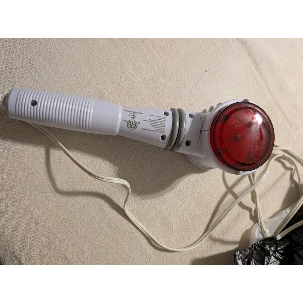 MH-30 Handheld Infrared Massager Heated Vibrating w/ 6 Heads, Corded 120V